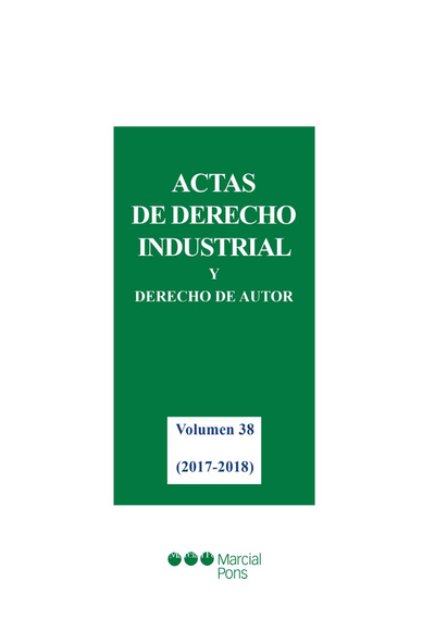 Actas de Derecho Industrial y Derecho de Autor XXXVIII