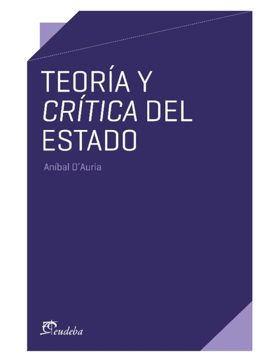 Teoría y crítica del estado