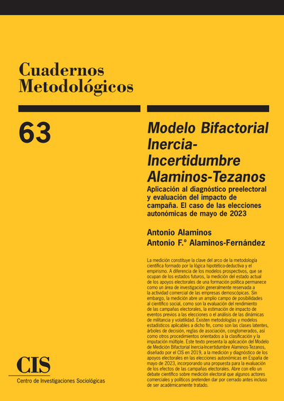 Modelo Bifactorial Inercia-Incertidumbre Alaminos-Tezanos: aplicación al diagnóstico preelectoral y evaluación del impacto de campaña. El caso de las elecciones autonómicas de mayo de 2023