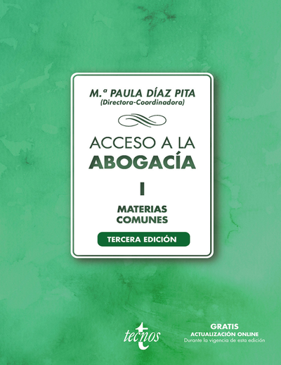 Acceso a la abogacía I. Volumen I. Parte especial