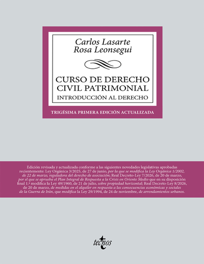 Curso de Derecho Civil patrimonial: introducción al Derecho