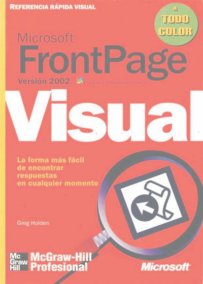 FrontPage versión 2002: referencia rápida visual