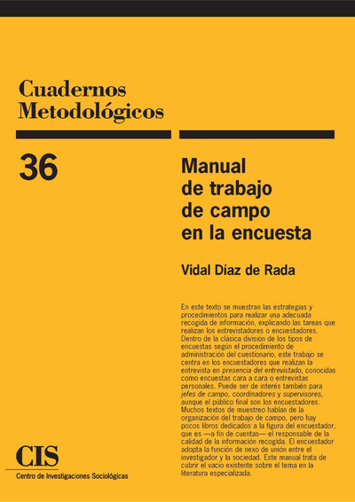Manual del trabajo de campo en la encuesta