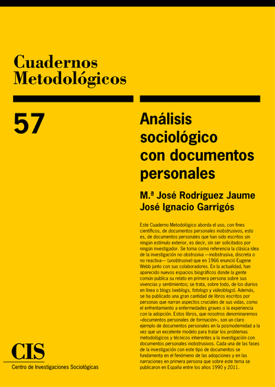 Análisis sociológico con documentos personales