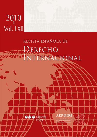 Revista Española de Derecho Internacional 62 (1)