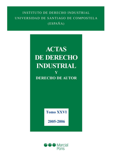 Actas de Derecho Industrial y Derecho de Autor XXVI