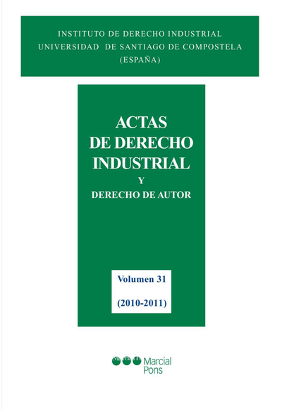 Actas de Derecho Industrial y Derecho de Autor XXXI