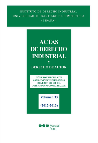 Actas de Derecho Industrial y Derecho de Autor XXXIII