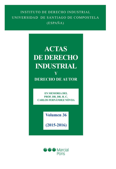 Actas de Derecho Industrial y Derecho de Autor XXXVI