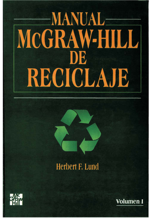 Manual McGraw-Hill de reciclaje. Volumen I