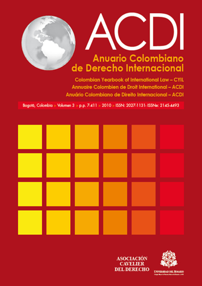 ACDI: Anuario Colombiano de Derecho Internacional 3
