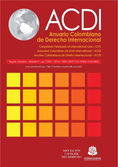 ACDI: Anuario Colombiano de Derecho Internacional 7