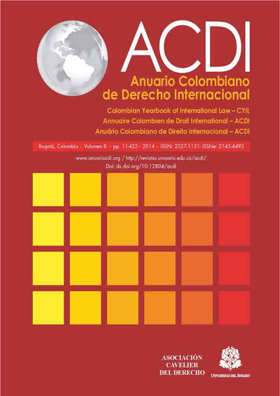 ACDI: Anuario Colombiano de Derecho Internacional 8
