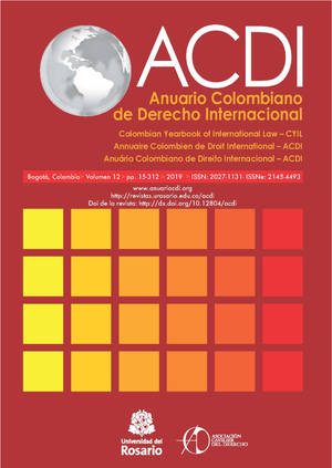 ACDI: Anuario Colombiano de Derecho Internacional 12