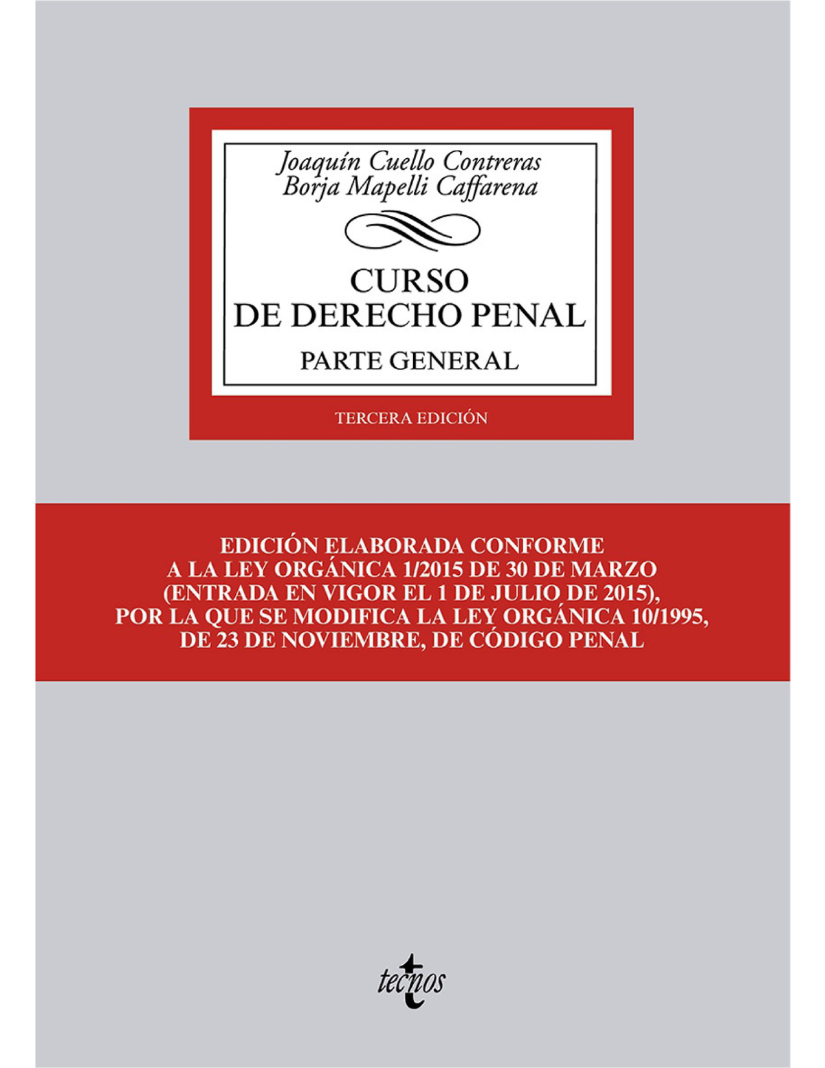 Curso de derecho penal: parte general