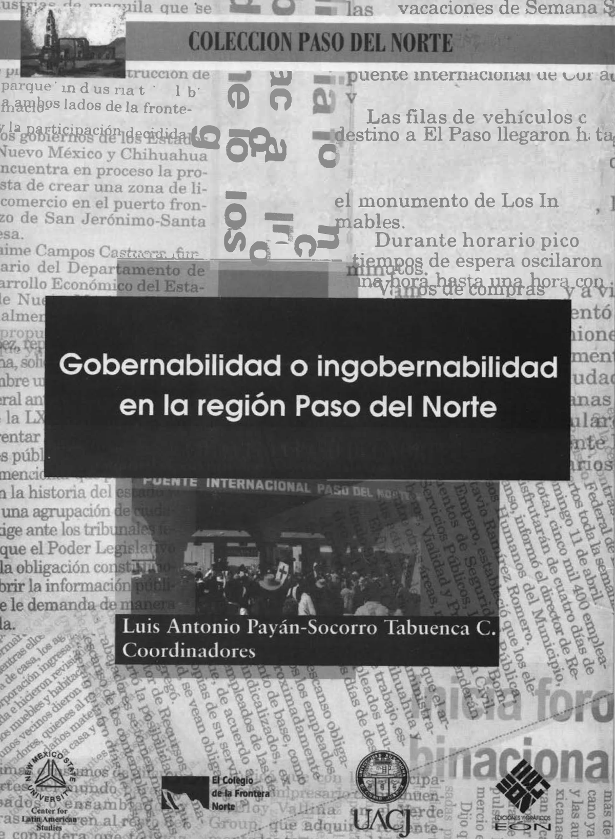 Gobernabilidad o ingobernabilidad en la región Paso del Norte