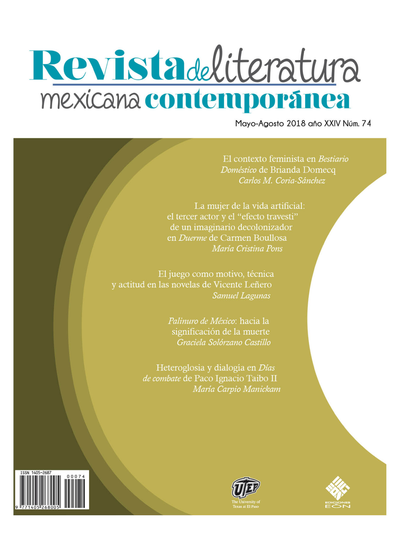Revista de Literatura Mexicana Contemporánea (74)