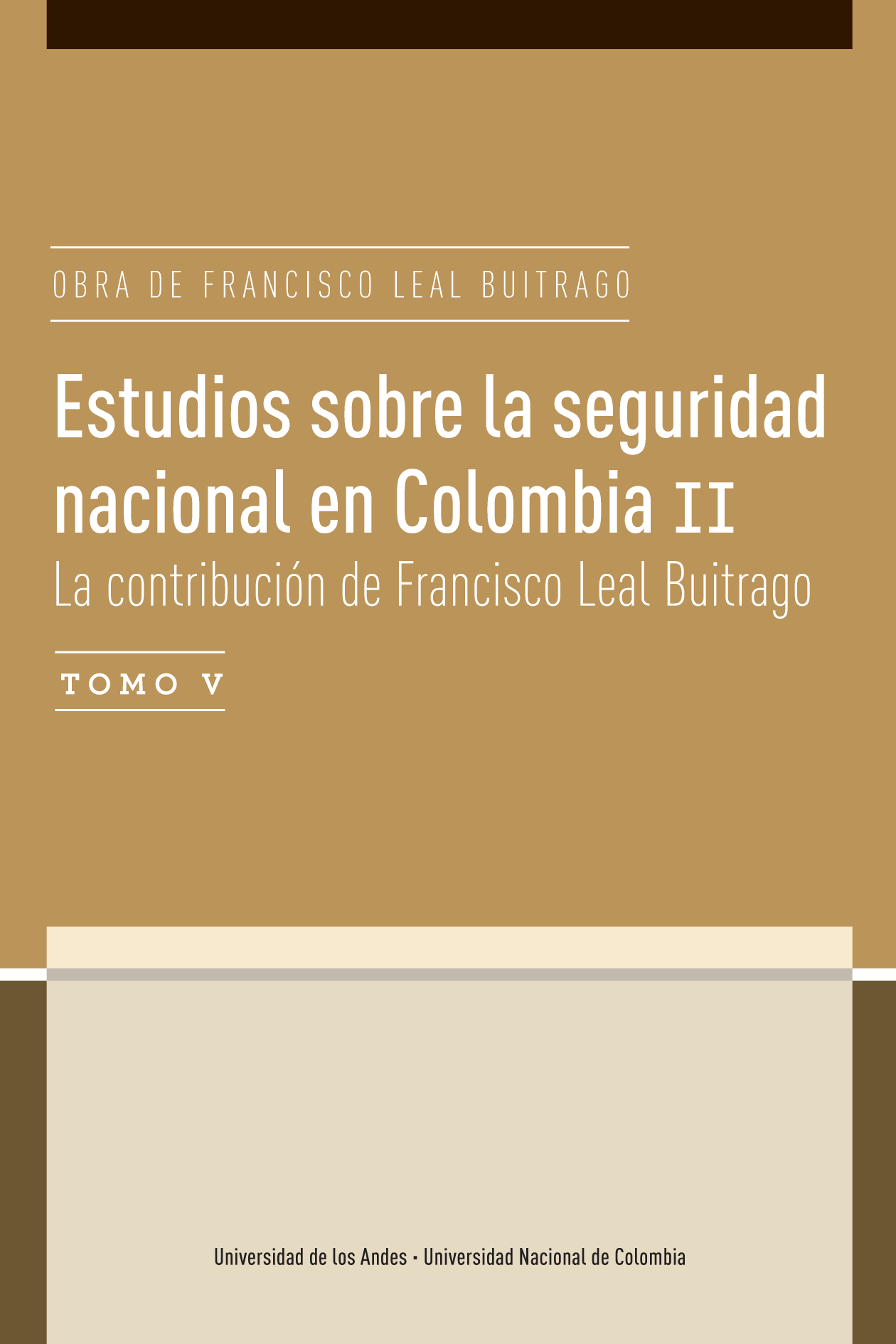 Obra de Francisco Leal Buitrago. Tomo V