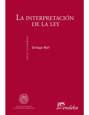 La interpretación de la ley