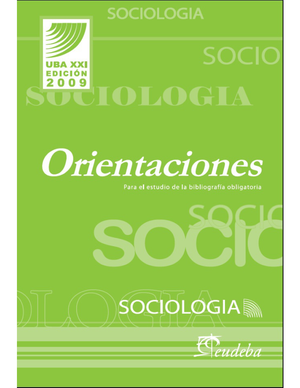Sociología: orientaciones para el estudio de la bibliografía obligatoria