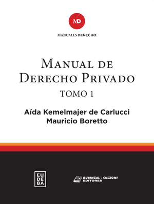 Manual de derecho privado. Tomo I