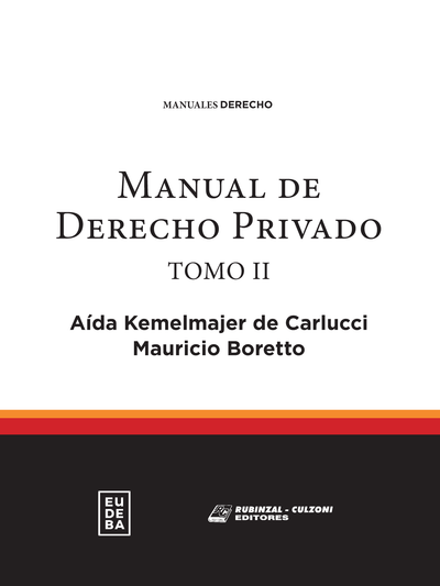 Manual de derecho privado. Tomo II