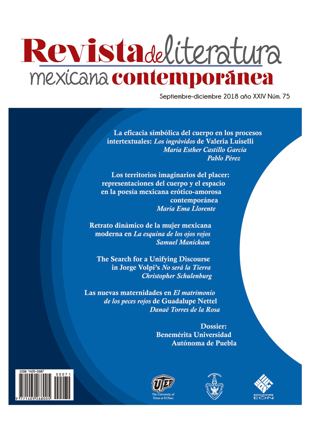 Revista de Literatura Mexicana Contemporánea (75)