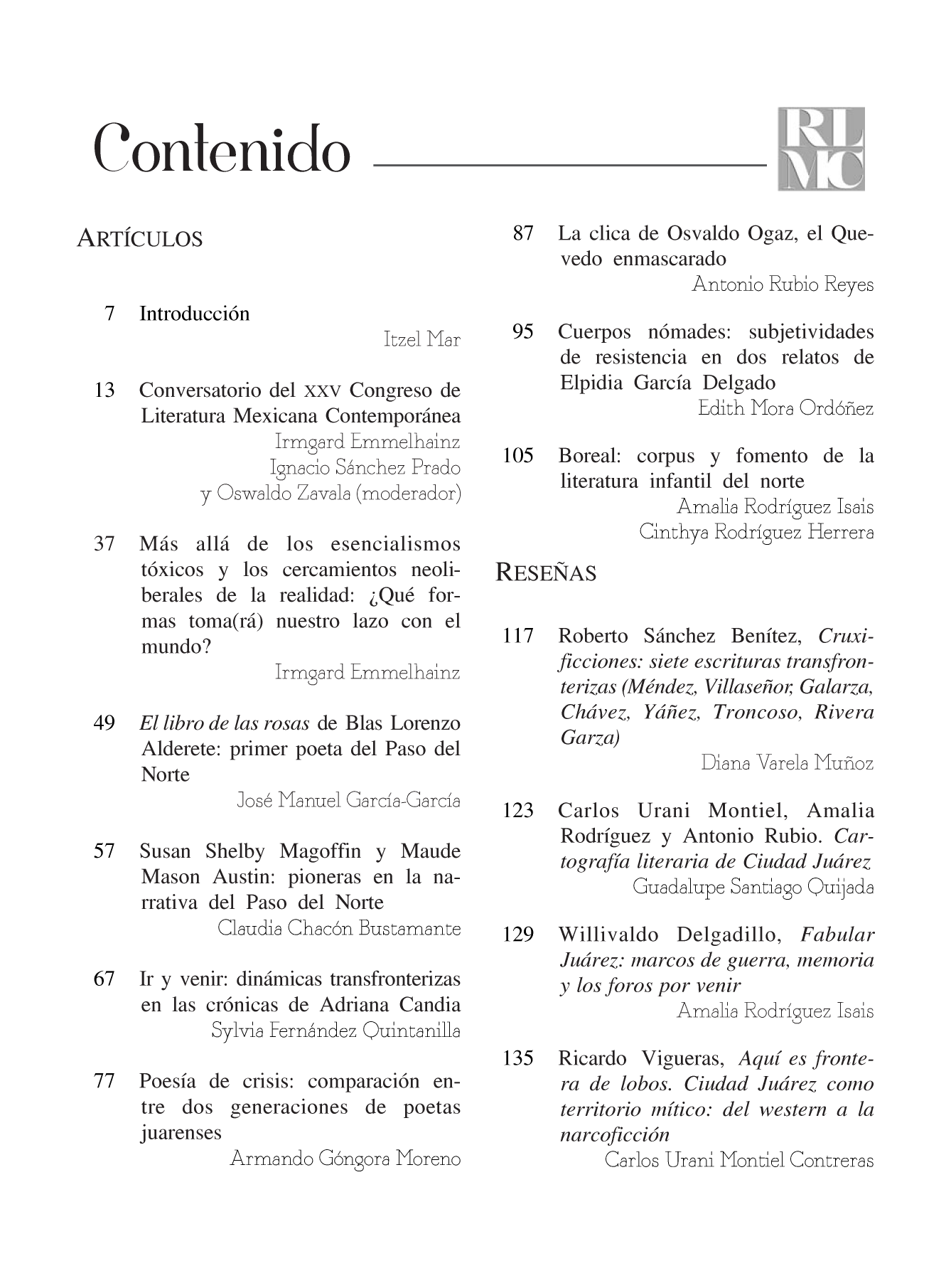 Revista de Literatura Mexicana Contemporánea (79)