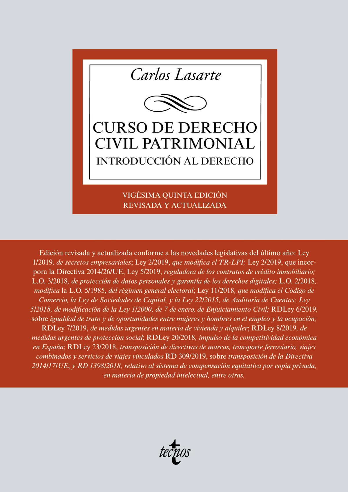 Curso de derecho civil patrimonial: introducción al derecho