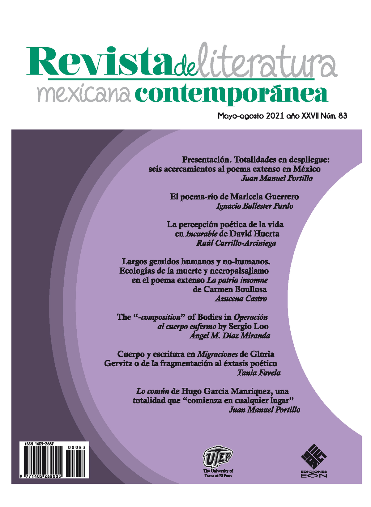Revista de Literatura Mexicana Contemporánea (83)