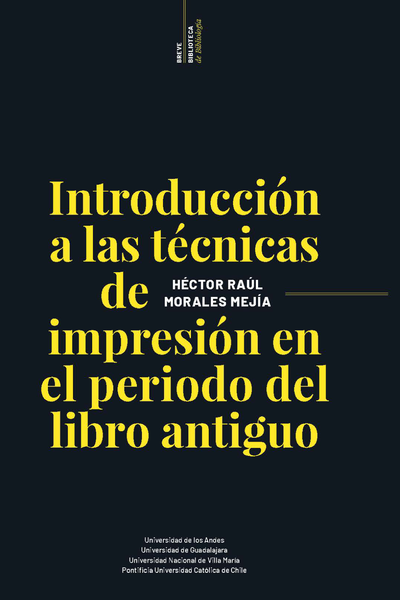 Introducción a las técnicas de impresión en el periodo del libro antiguo