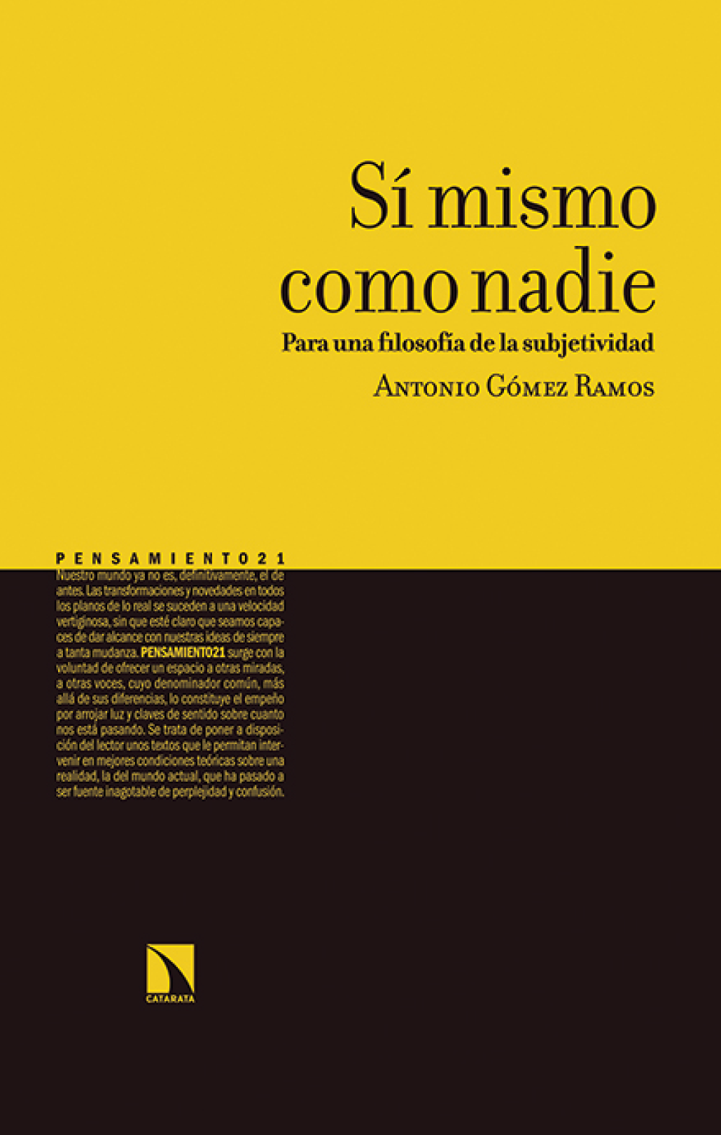 Sí mismo como nadie: para una filosofía de la subjetividad