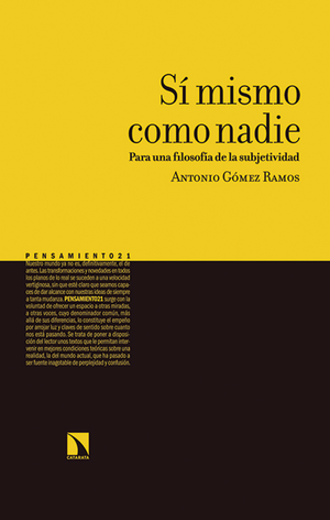 Sí mismo como nadie: para una filosofía de la subjetividad