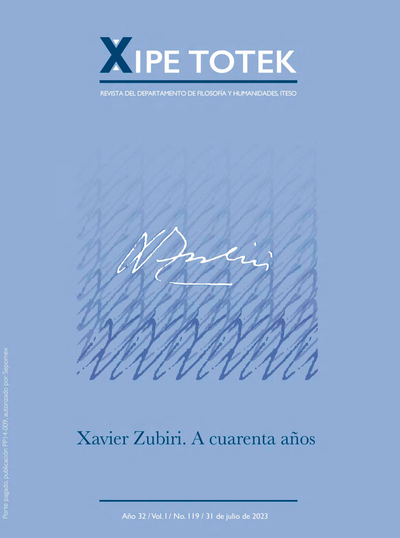 Xipe totek, 2 (119): Xavier Zubiri: a cuarenta años