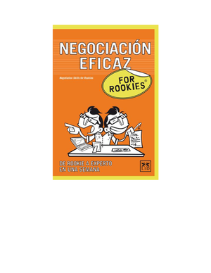 Negociación eficaz For Rookies: de rookie a experto en una semana