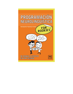 Programación Neurolingüística for Rookies: de rookie a experto en una semana