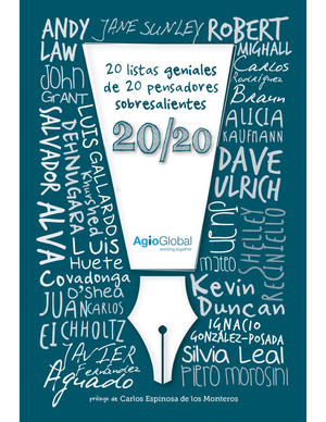 20 listas geniales de 20 pensadores sobresalientes 20/20