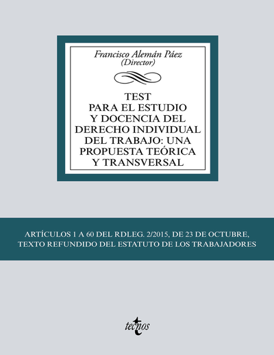 Test para el estudio y docencia del derecho individual del trabajo: una propuesta teórica y transversal: barroco: el gran libro del mundo