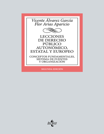 Lecciones de Derecho Público autonómico, estatal y europeo: conceptos fundamentales, sistema de fuentes y organización