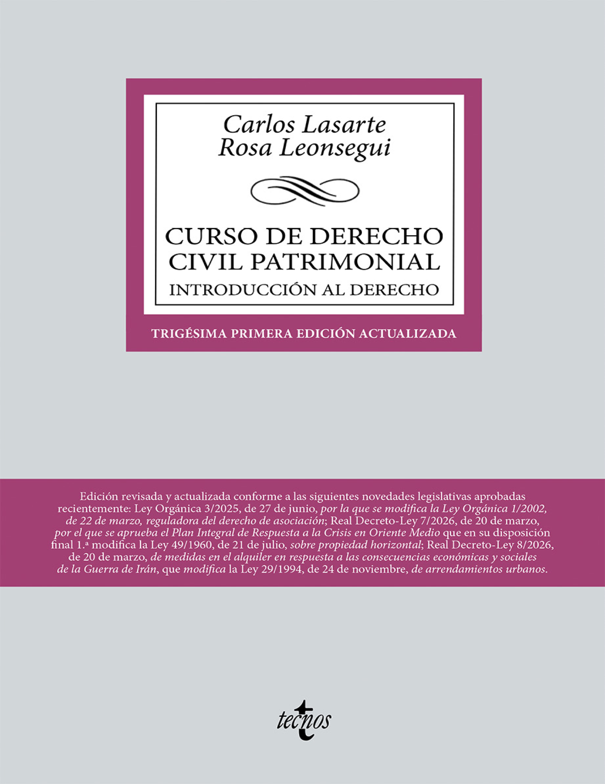 Curso de Derecho Civil patrimonial: introducción al Derecho