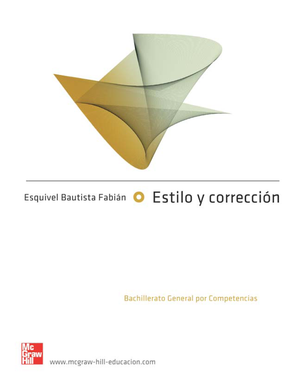 Estilo y corrección: bachillerato general por competencias