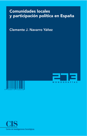 Comunidades locales y participación política en España (Colección Monografías, 273)
