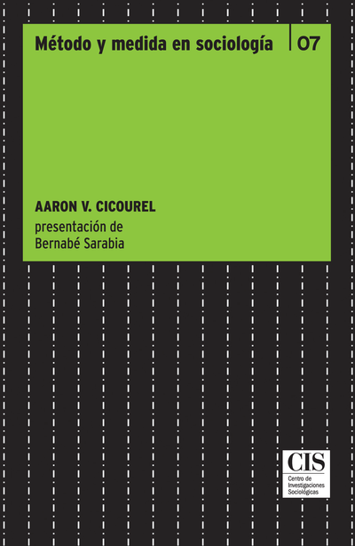 Método y medida en sociología (Colección Clásicos Contemporáneos, 7)