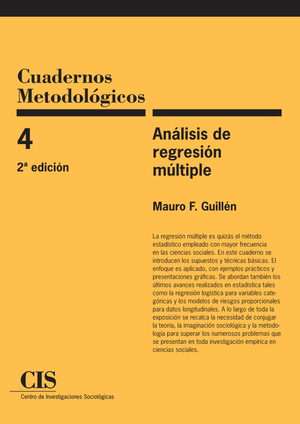 Cuadernos metodológicos 4: análisis de regresión múltiple