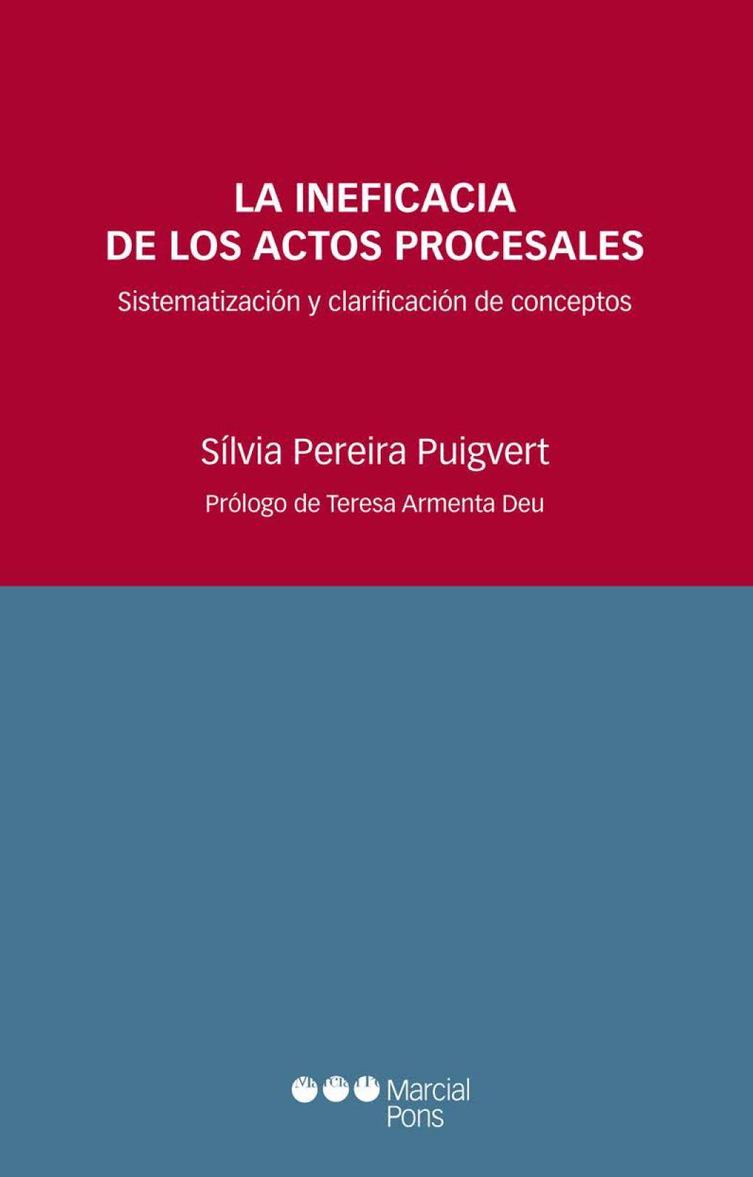 La ineficacia de los actos procesales: sistematización y clarificación de conceptos