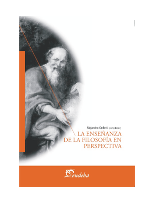 La enseñanza de la filosofía en perspectiva