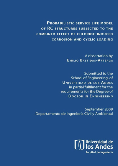 Probabilistic service life model of RC structures subjected to the combined effect of chloride-induced corrosion and cyclic loading