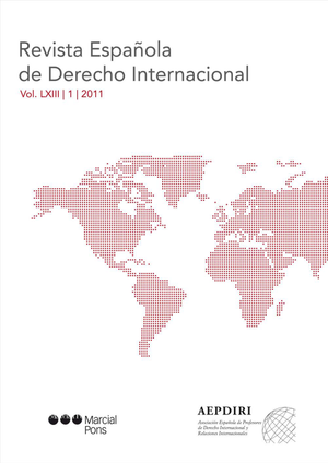 Revista Española de Derecho Internacional 63 (1)